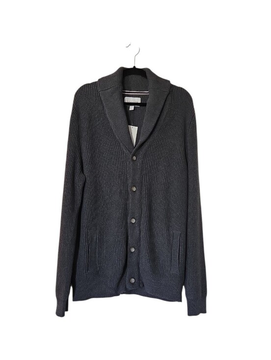 Sun + Stone Other - Sun + Stone Men's Shawl Collar Cardigan Sweater Dark Gray 100% Cotton Size XL